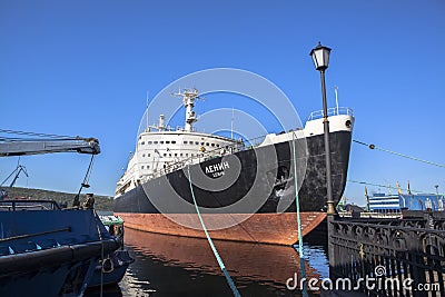 Nuclear Icebreaker Lenin Murmansk in Russia Editorial Stock Photo